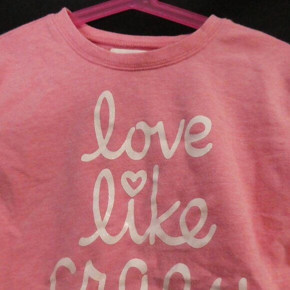 OLD NAVY | 4T | "Love Like Crazy" | Graphic Sweatshirt With Rolled Cuffs - Picture 5 of 16
